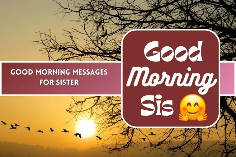 Good Morning Messages for Sister